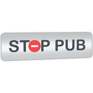 Mini STOP PUB argenté