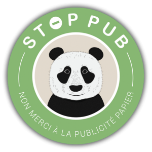 STOP PUB Rond Panda