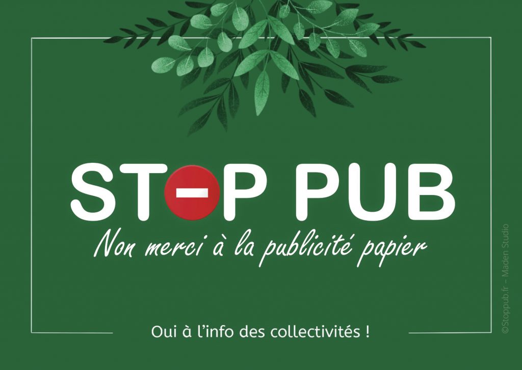 Sticker STOP PUB Décoratif pour boite aux lettres - Gamme 3M Pro -  GT-Stickers