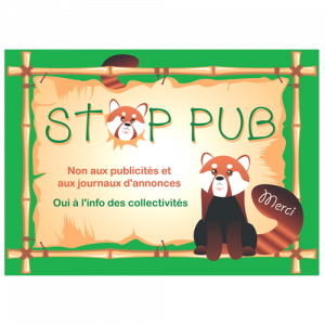 STOP PUB “panda roux”